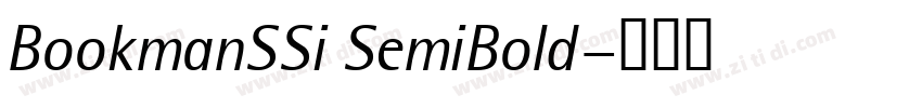 BookmanSSi SemiBold字体转换